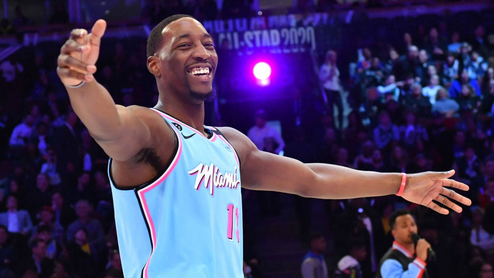 Bam Adebayo Happy Look Wallpaper