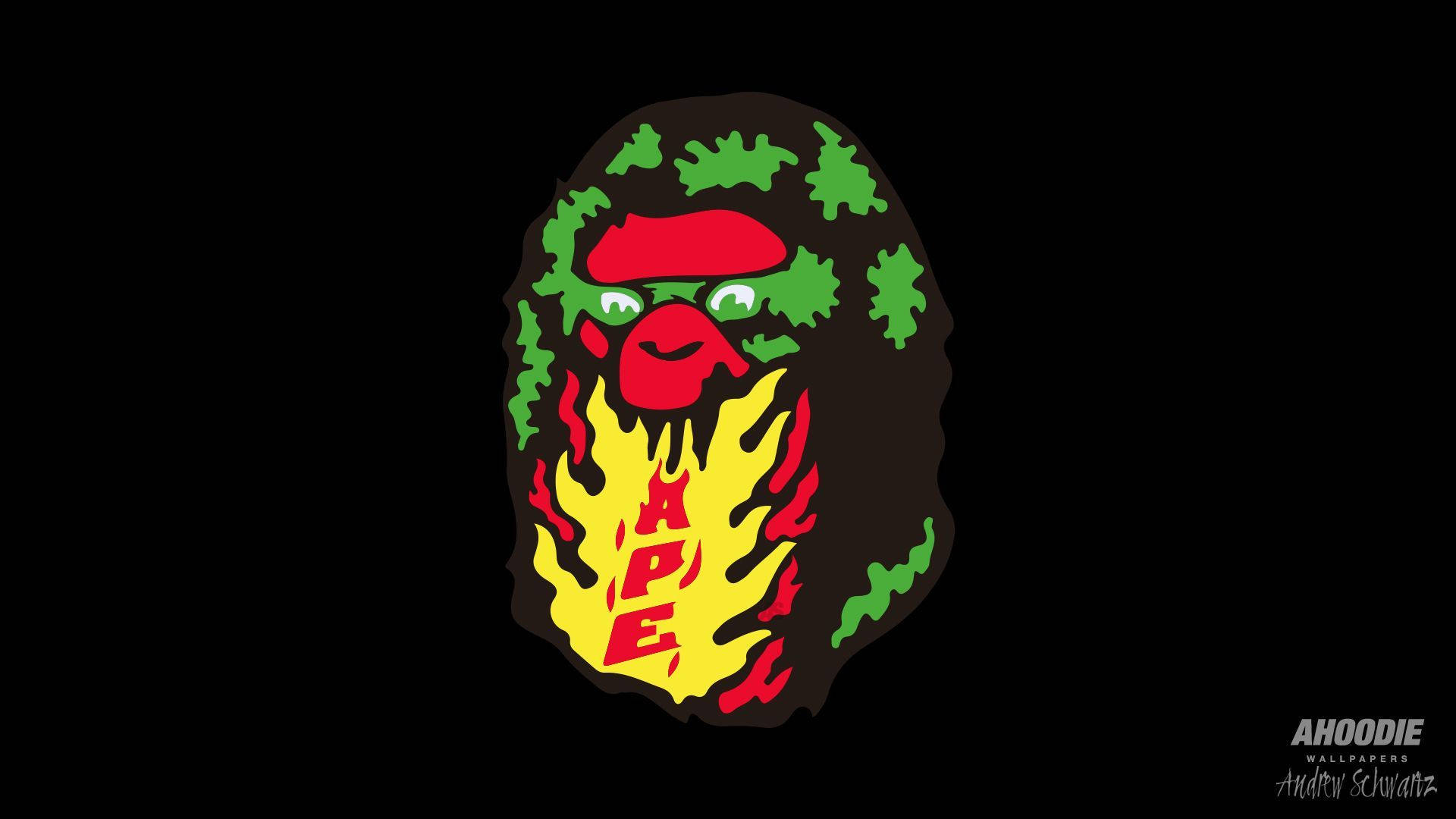 Bape Green Bathing Ape Wallpaper WallpapersOK