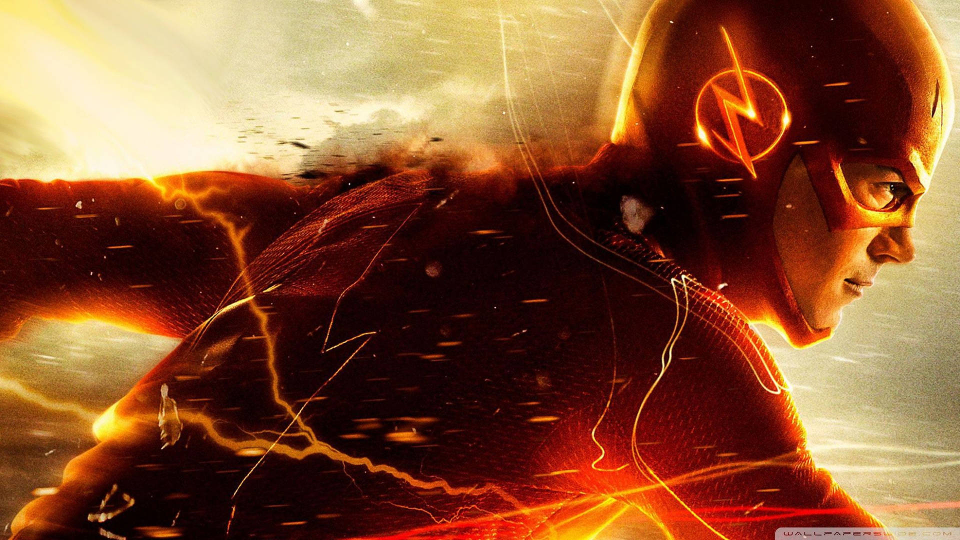Barry Allen Saves The Day As The Flash Wallpaper