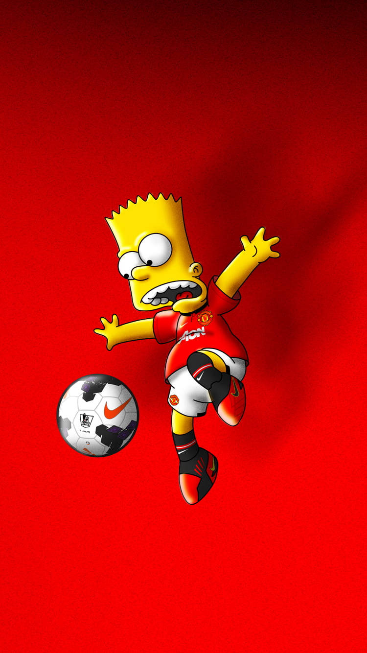 Bart Simpson Playing Soccer Wallpaper