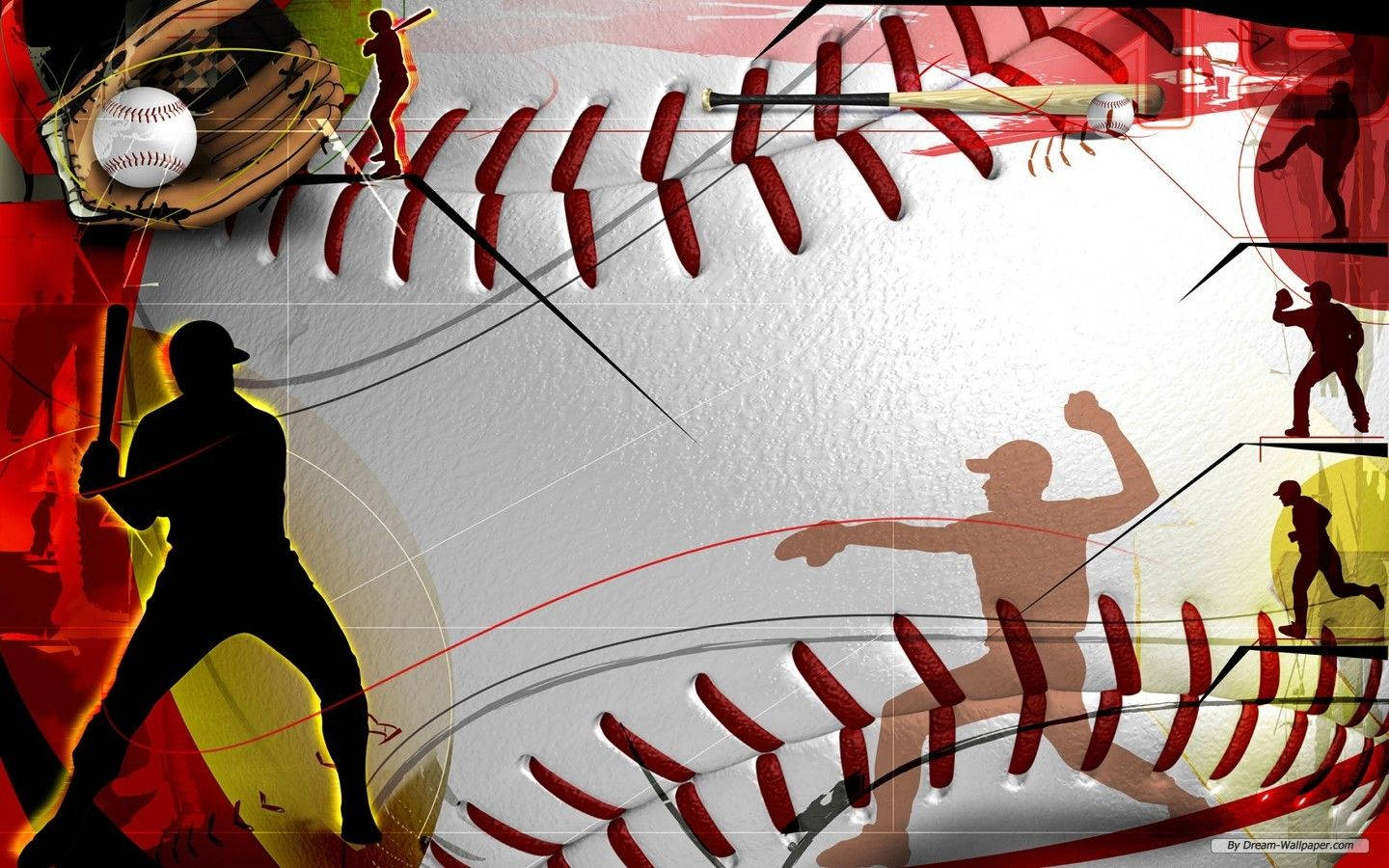 Baseball Sports Desktop Art Wallpaper
