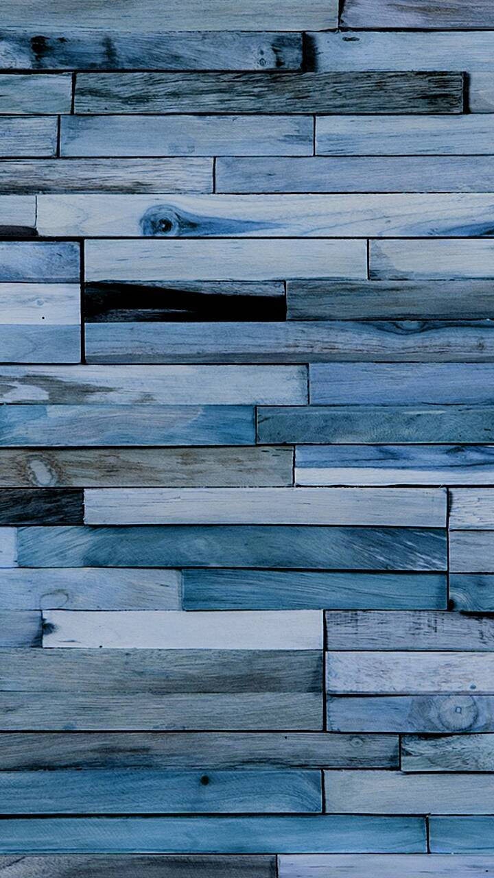 Basic Blue Dyed Wood Wallpaper