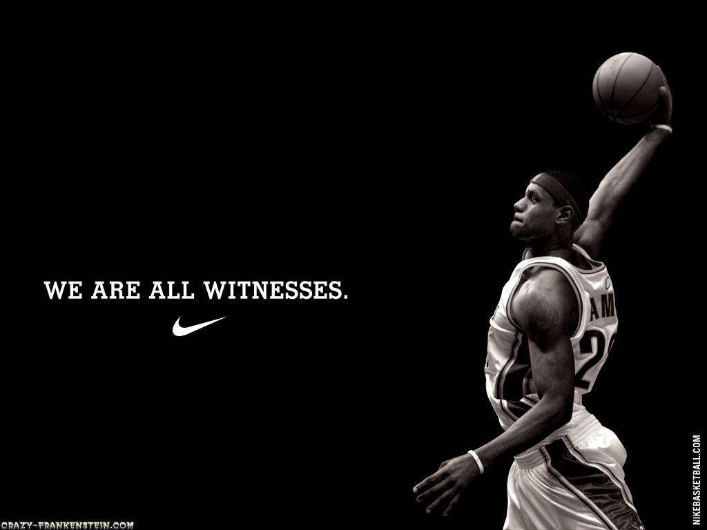 Basketball Dunk Lebron Witness Nike Wallpaper
