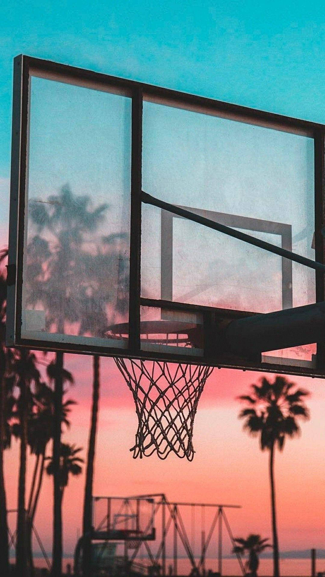 Basketball Iphone Court By The Sea Wallpaper WallpapersOK