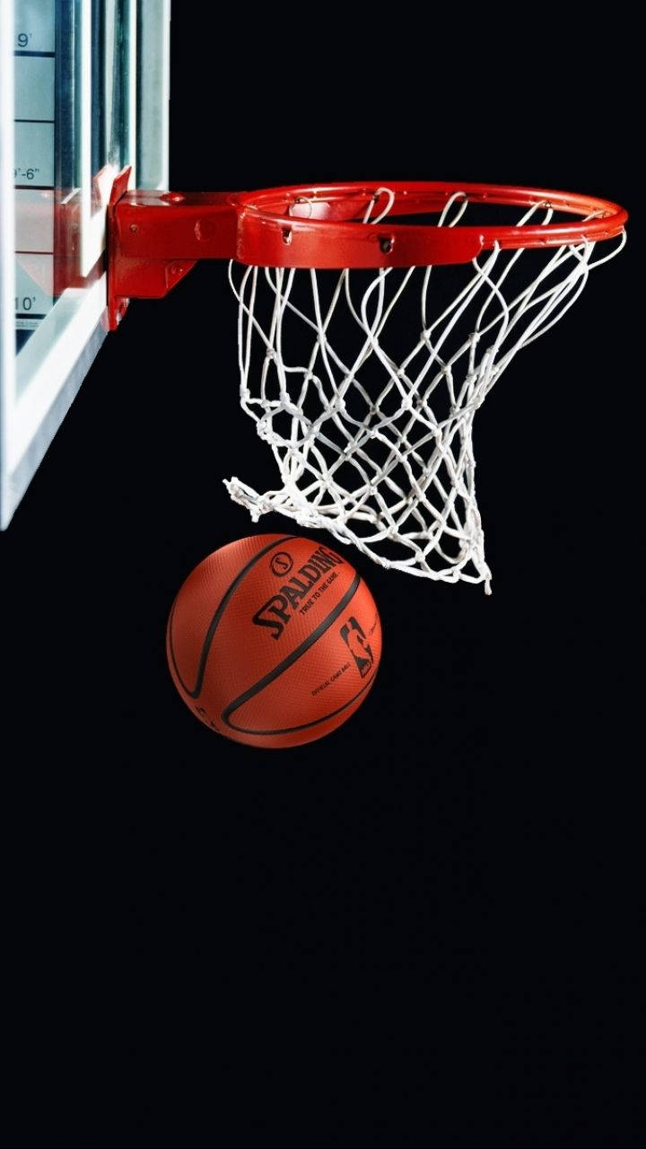 Basketball Red Ring Shot Wallpaper