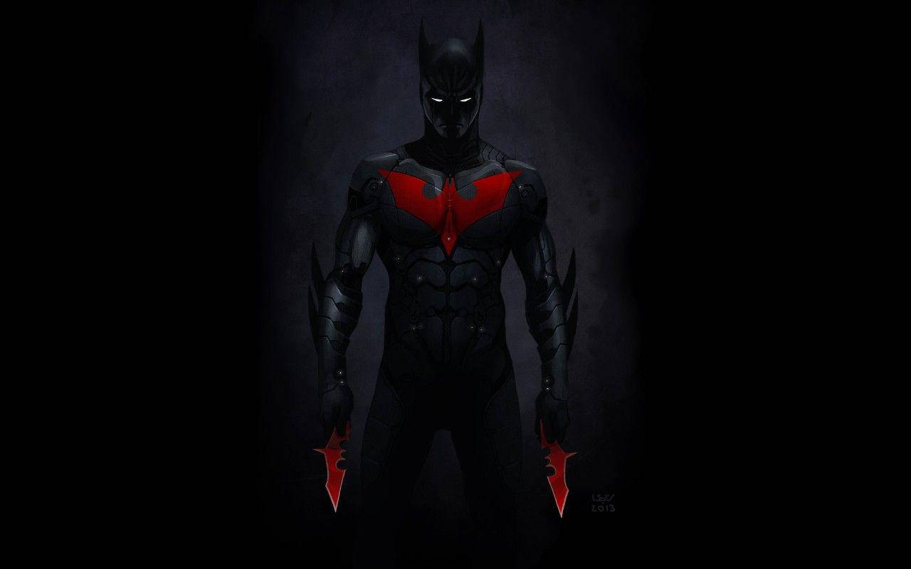 Batman Beyond With Red Daggers Wallpaper