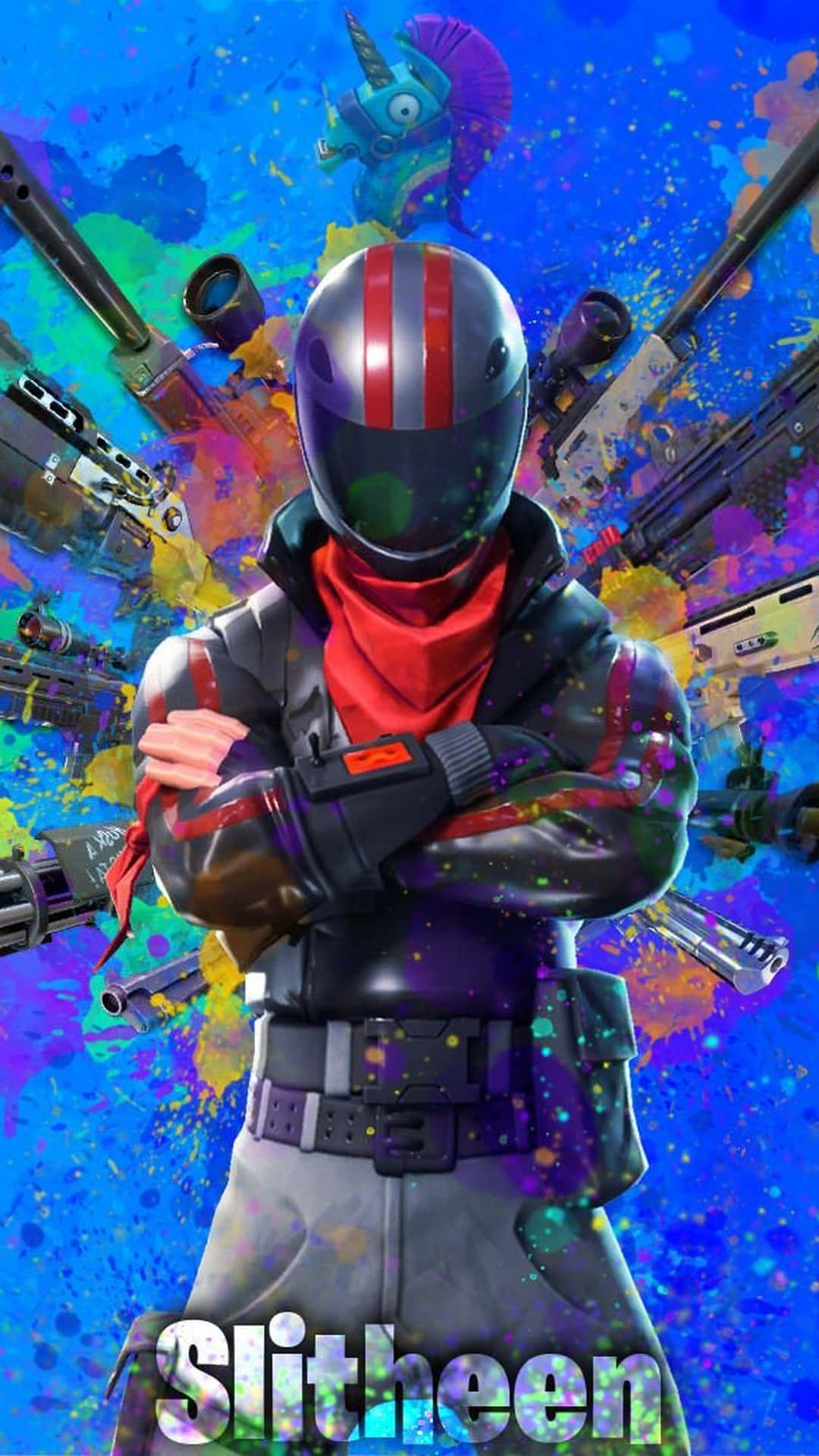 Battle Royale On The Go With Fortnite Iphone Wallpaper