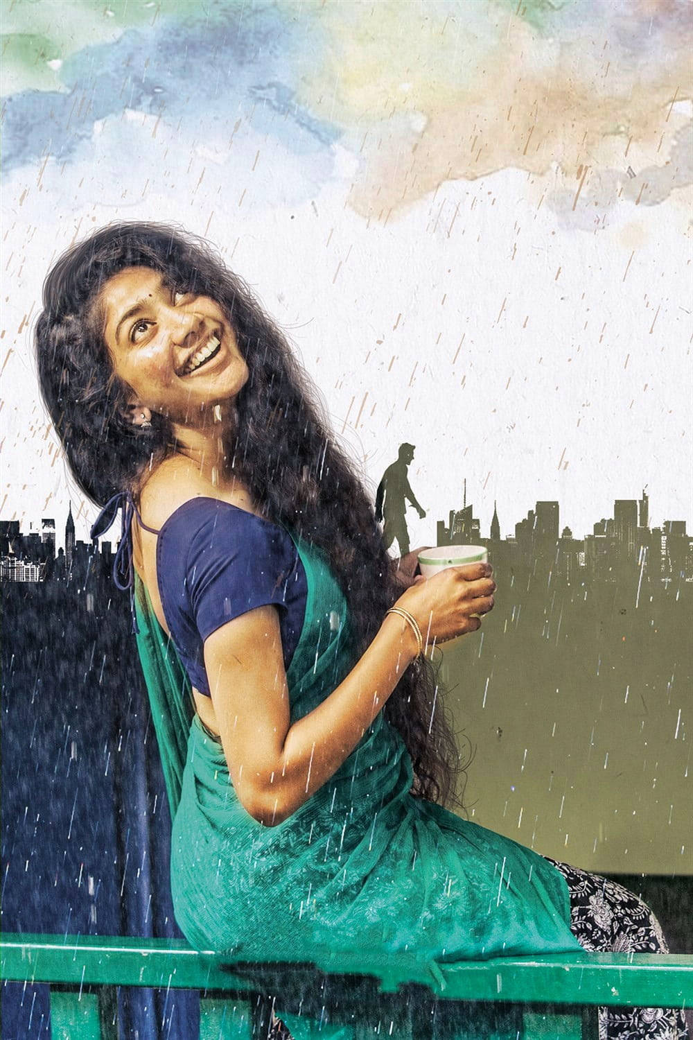 Beautiful Sai Pallavi Enjoying A Peaceful Day On The Terrace Wallpaper