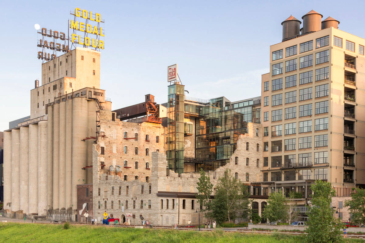 Beautiful View Of Mill City Museum In Minneapolis. Wallpaper