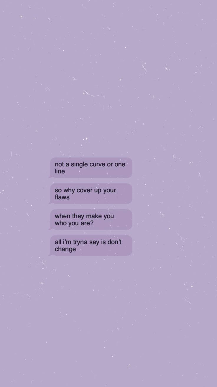 Beauty Text Conversation Wallpaper