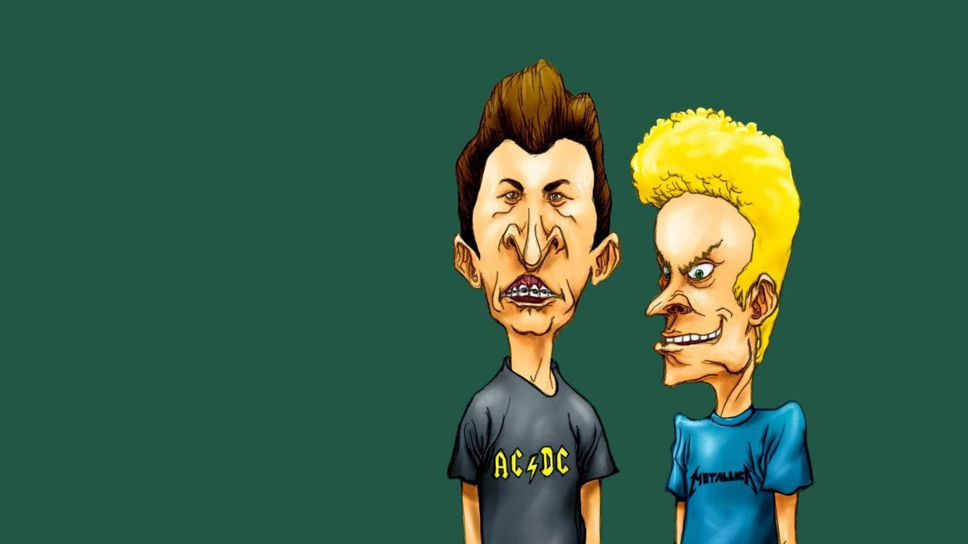 Beavis And Butt Head Caricature Wallpaper