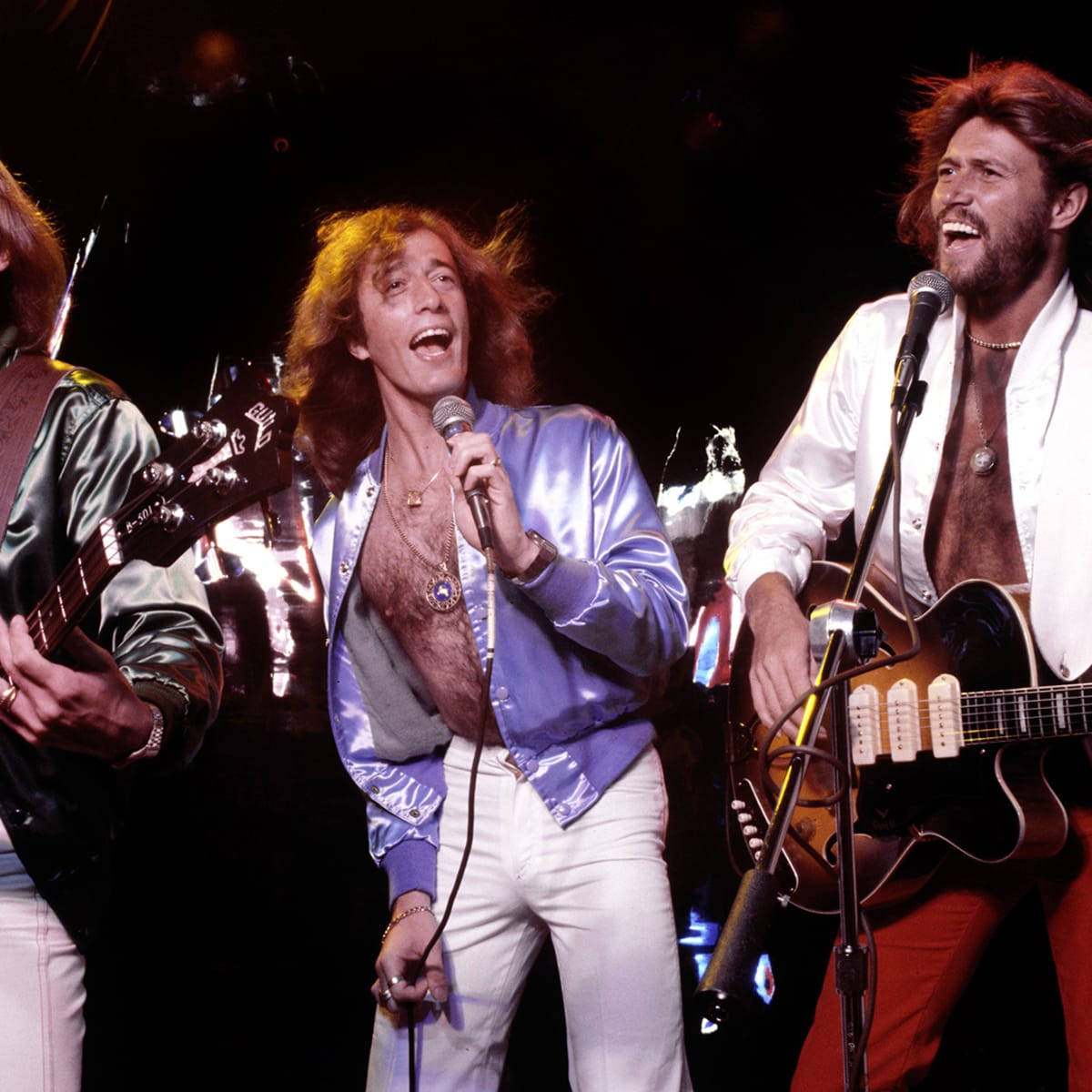 Bee Gees Pop Band Live Performance Wallpaper