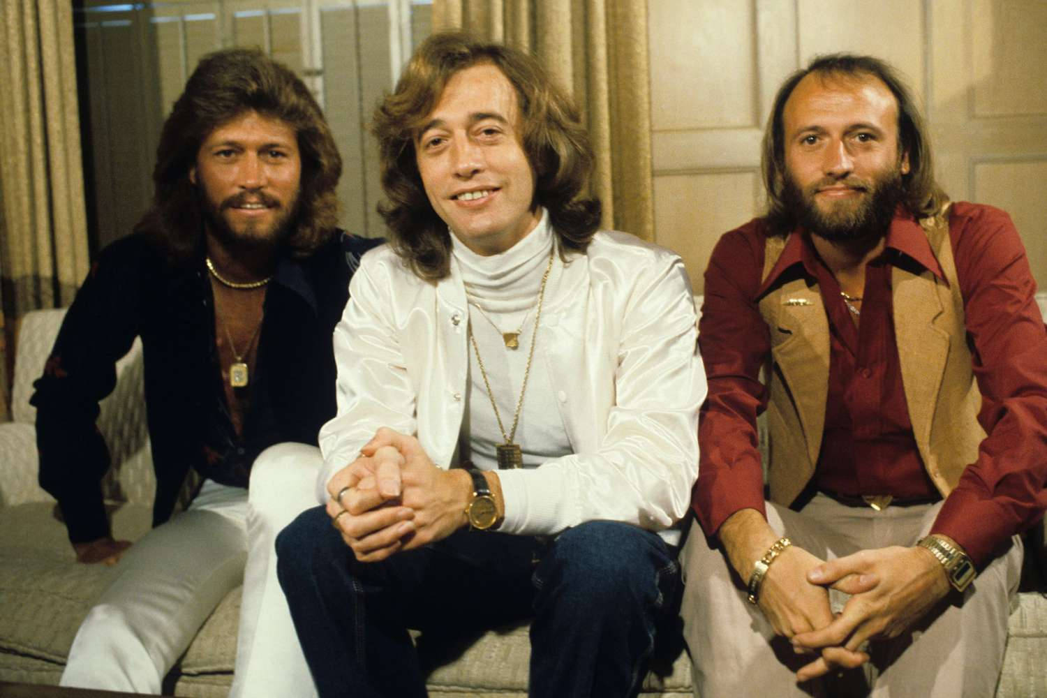 Bee Gees Popular Disco Band Portrait Wallpaper