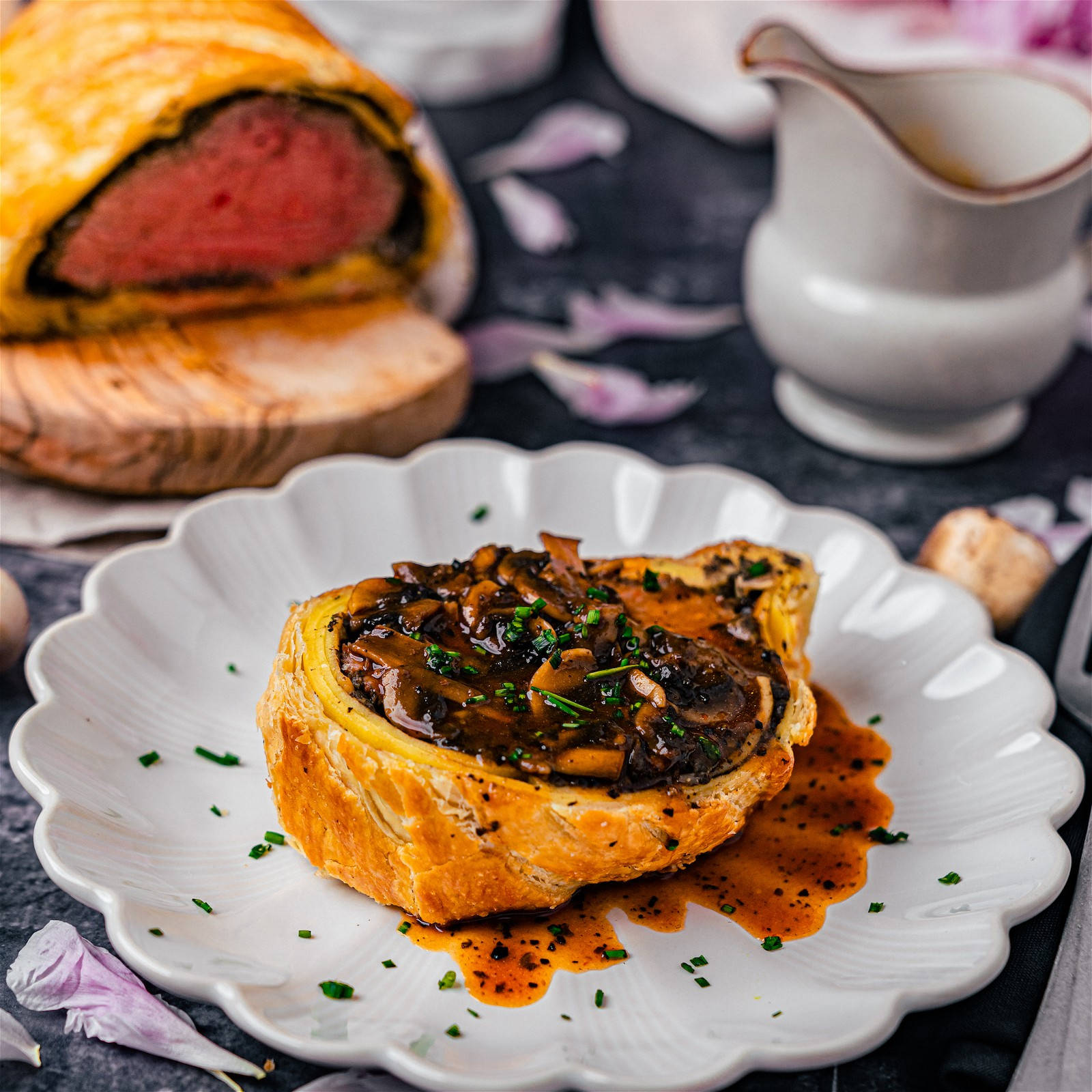 Beef Wellington Sauce Mushroom Wallpaper