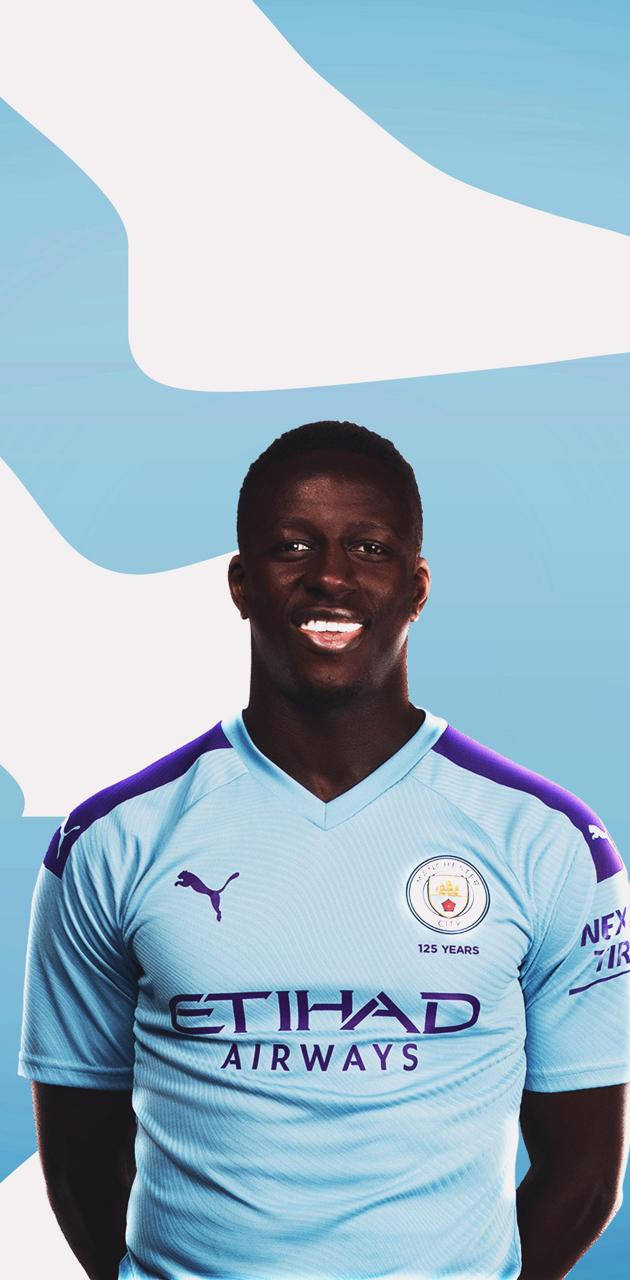 Benjamin Mendy Blue Purple Jersey Wallpaper