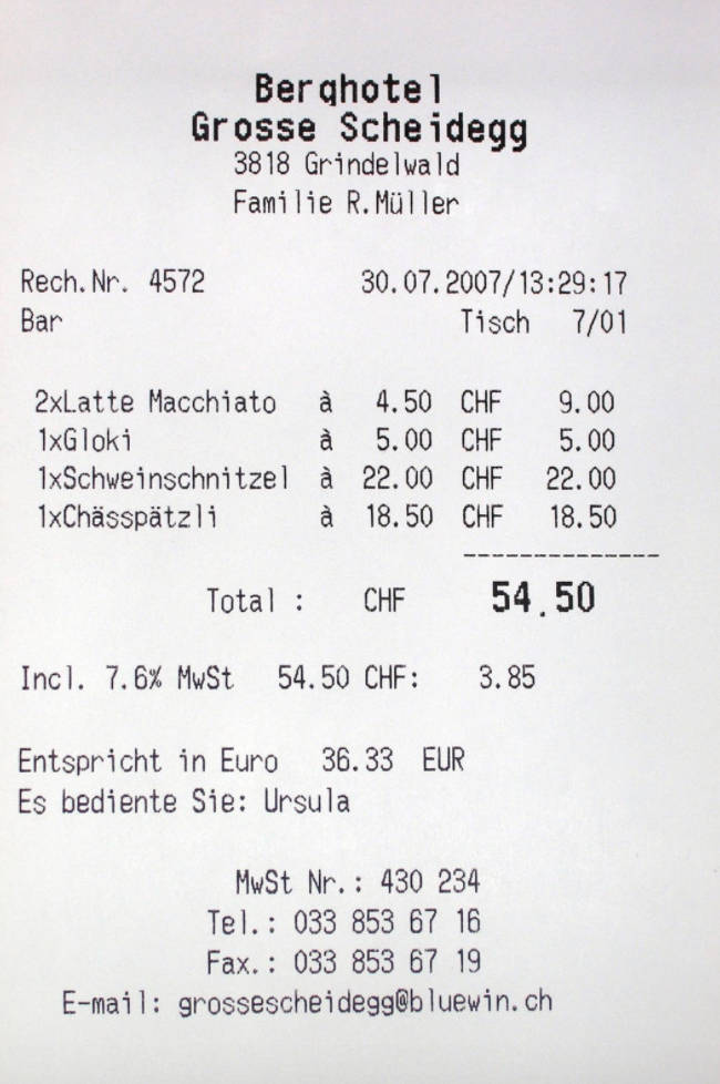 Berghotel Grosse Scheidegg Receipt Wallpaper