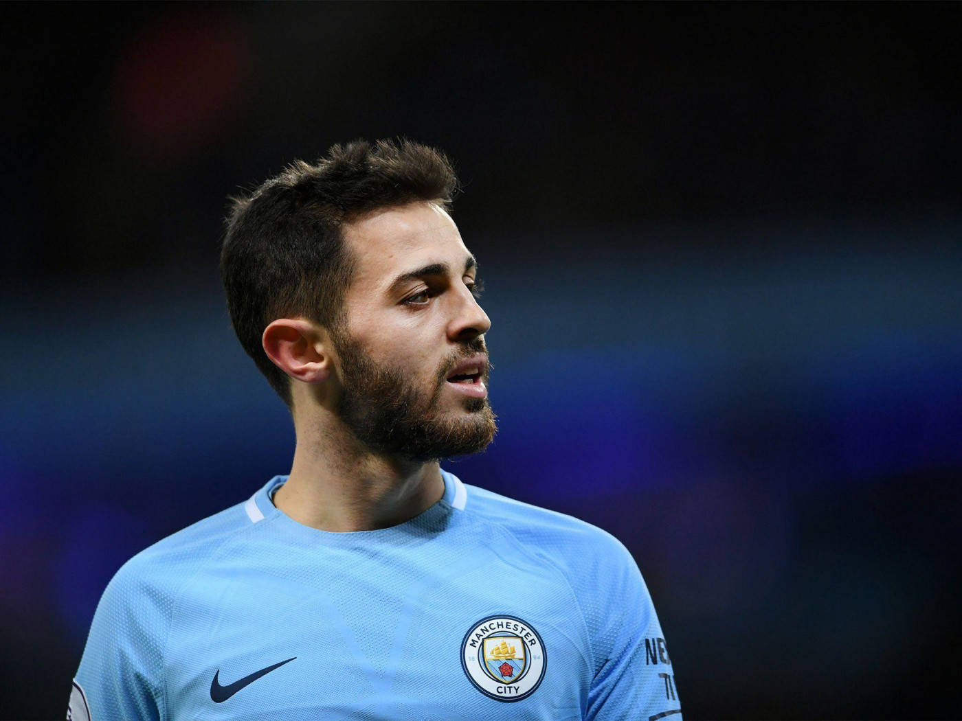 Bernardo Silva Looking Towards His Right In A Game Wallpaper