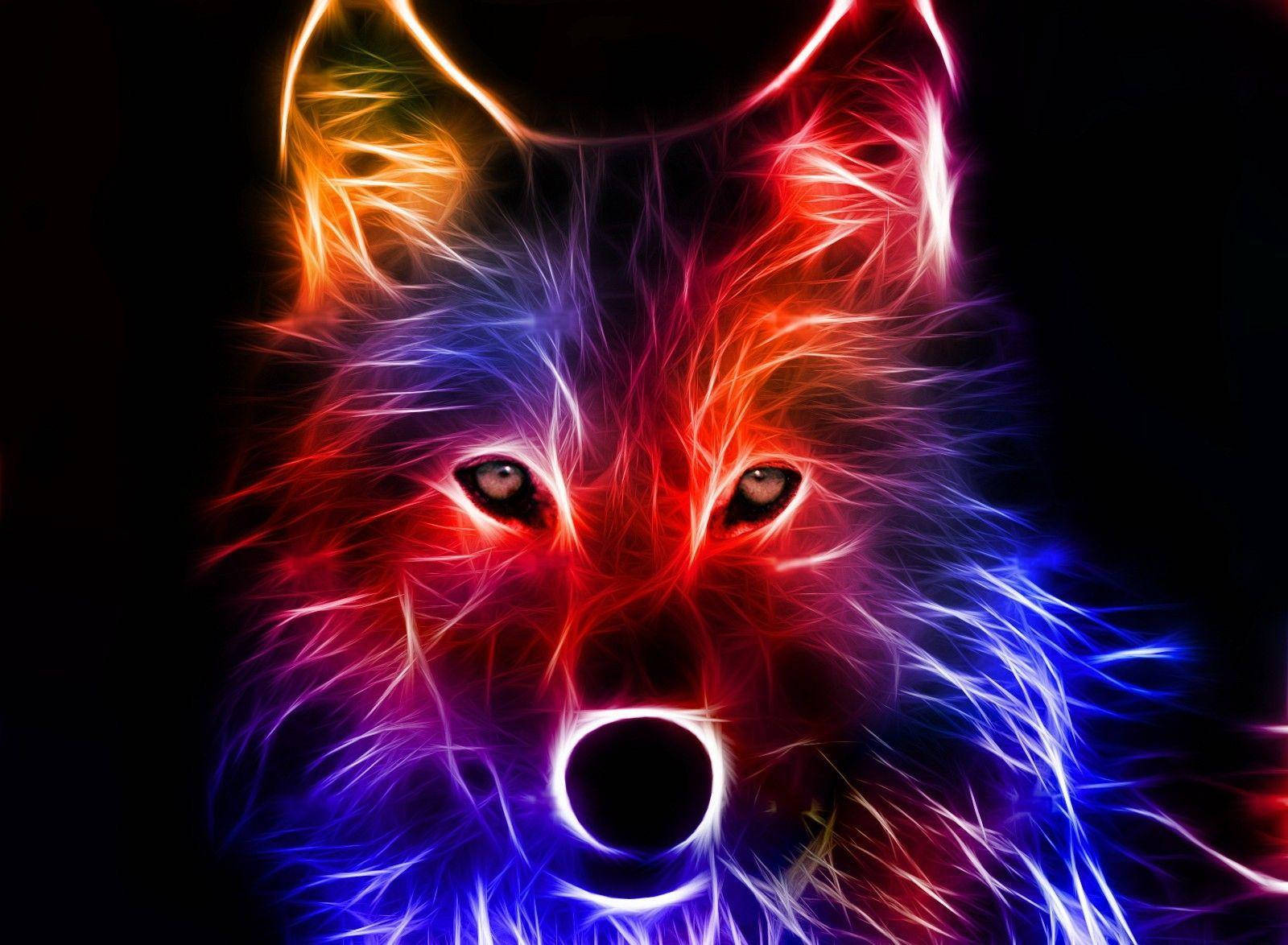 Best Cool Luminous Fox Wallpaper