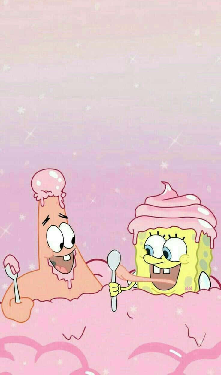 Best Friend Aesthetic Spongebob And Patrick Wallpaper