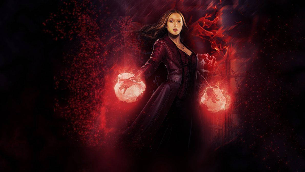 Bewitching Scarlet Witch In Wandavision Wallpaper