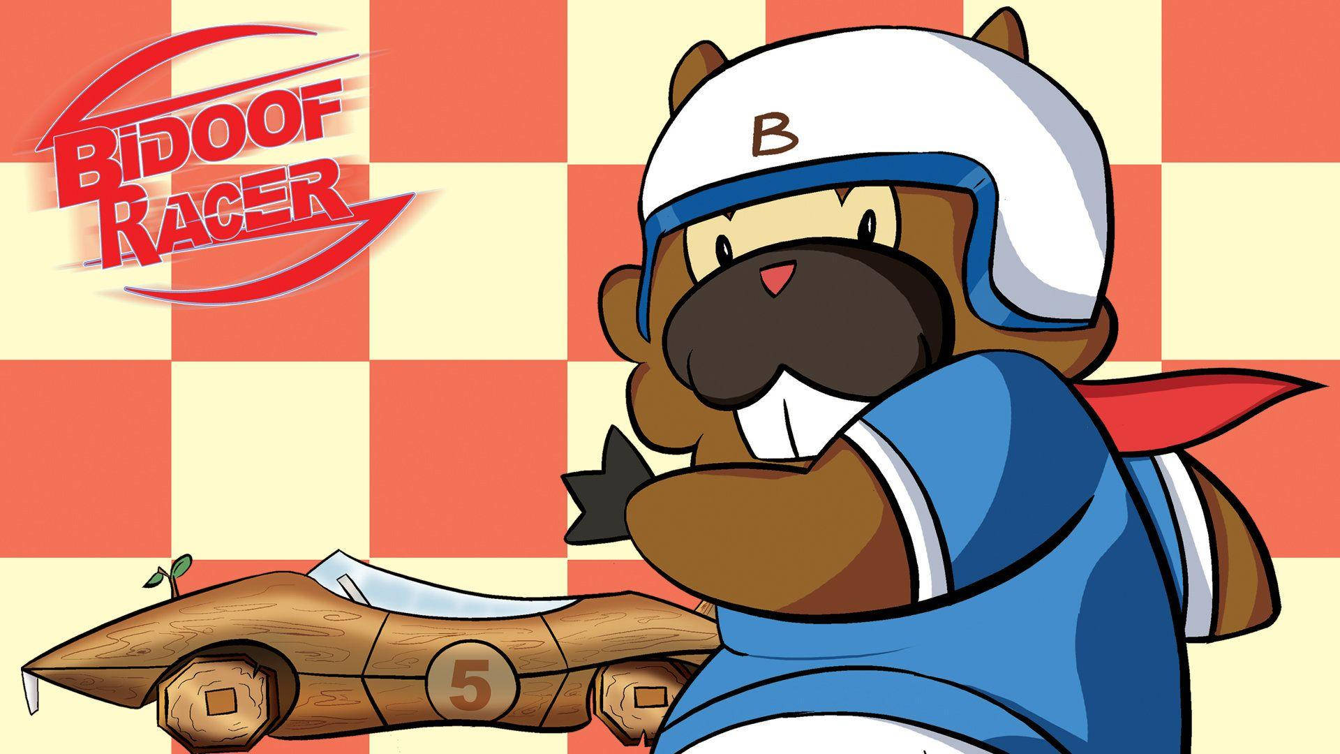 Bidoof As A Racer Wallpaper