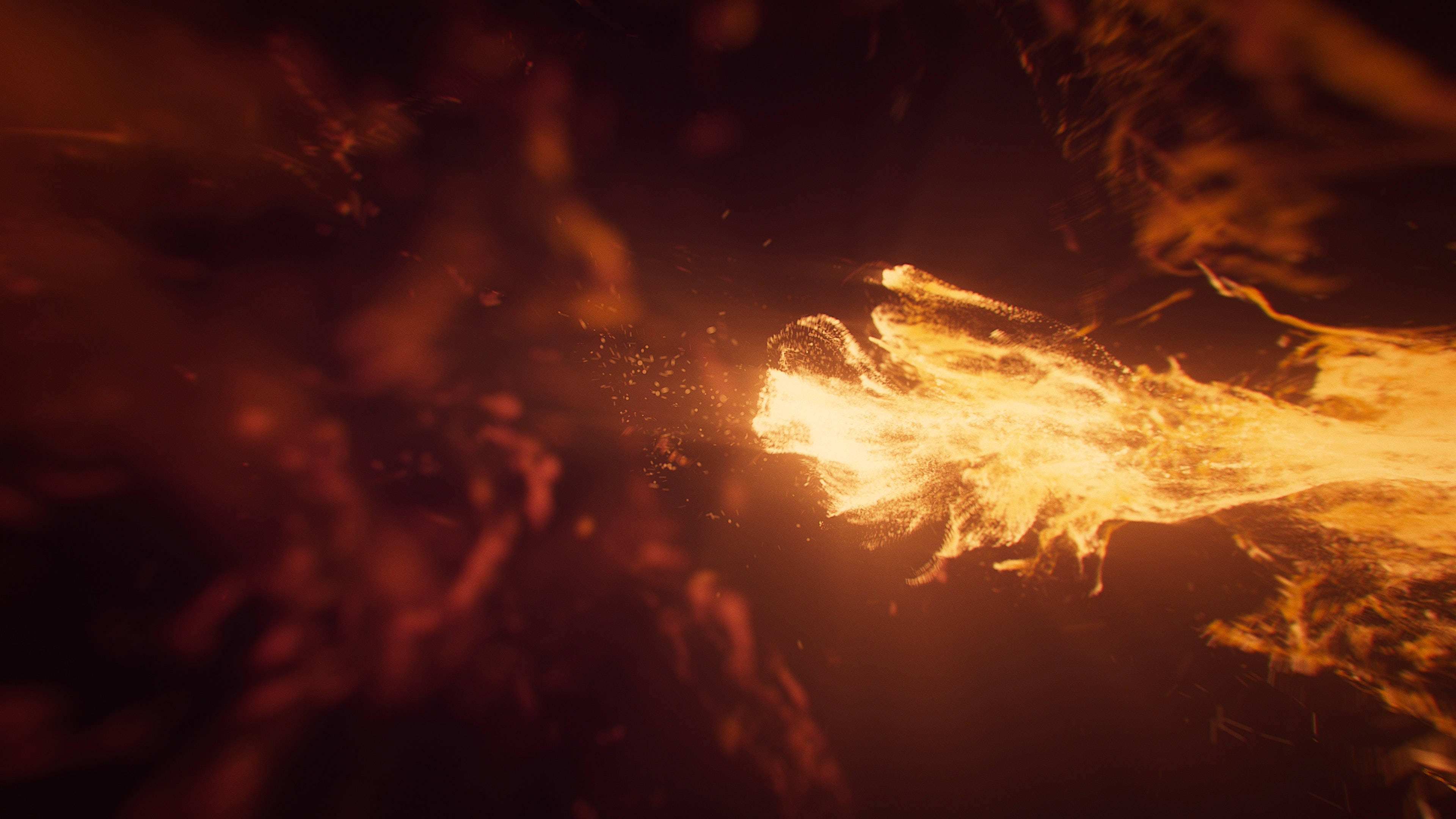 Big 3d Desktop Fire Wallpaper