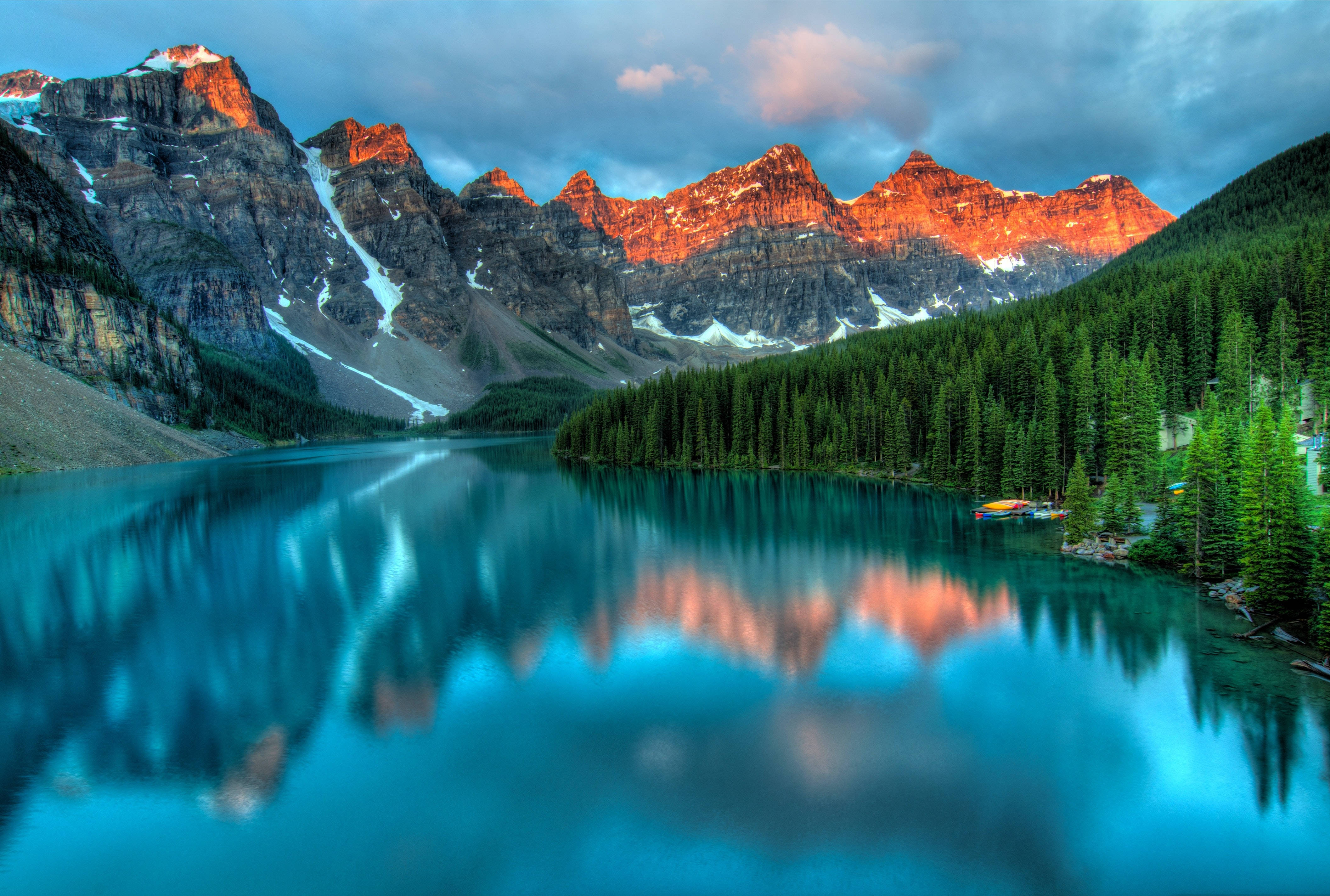 Big 3d Desktop Lake And Mountain Wallpaper