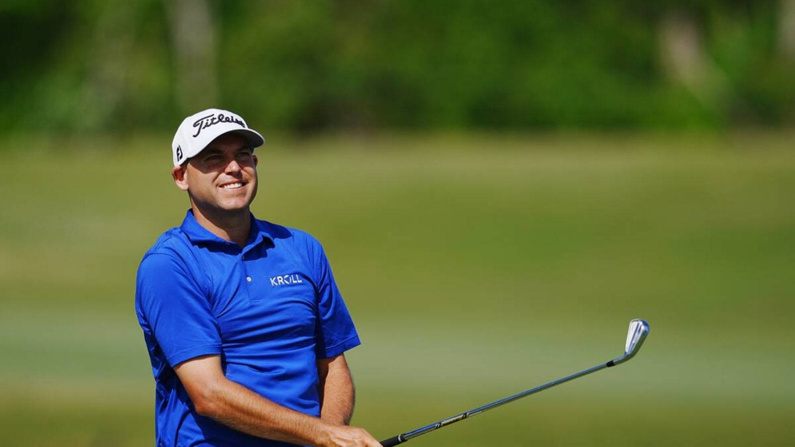 Bill Haas In Electric Blue Shirt Wallpaper