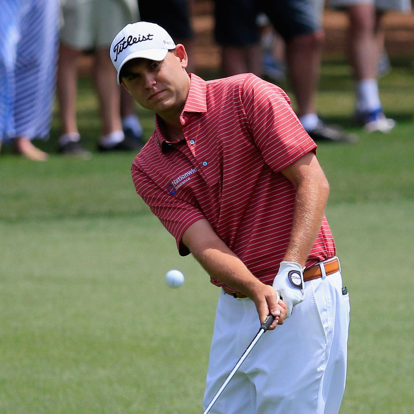 Bill Haas In Perfect Form During A Golf Game Wallpaper