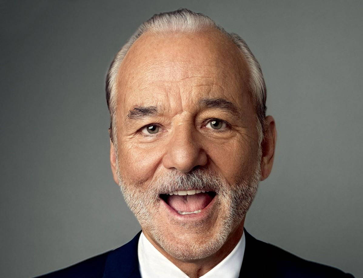 Bill Murray Radiating Positivity For Gq Magazine Wallpaper