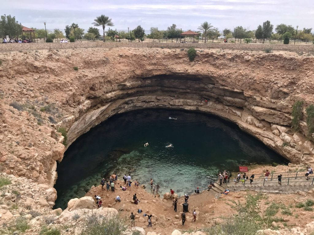 Bimmah Sinkhole In Oman Wallpaper