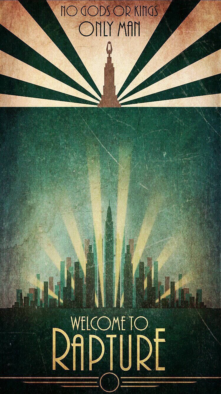 Bioshock Art Deco Phone Wallpaper