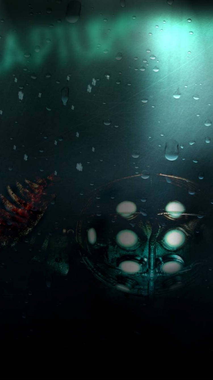 Bioshock Phone Big Daddy Underwater Wallpaper