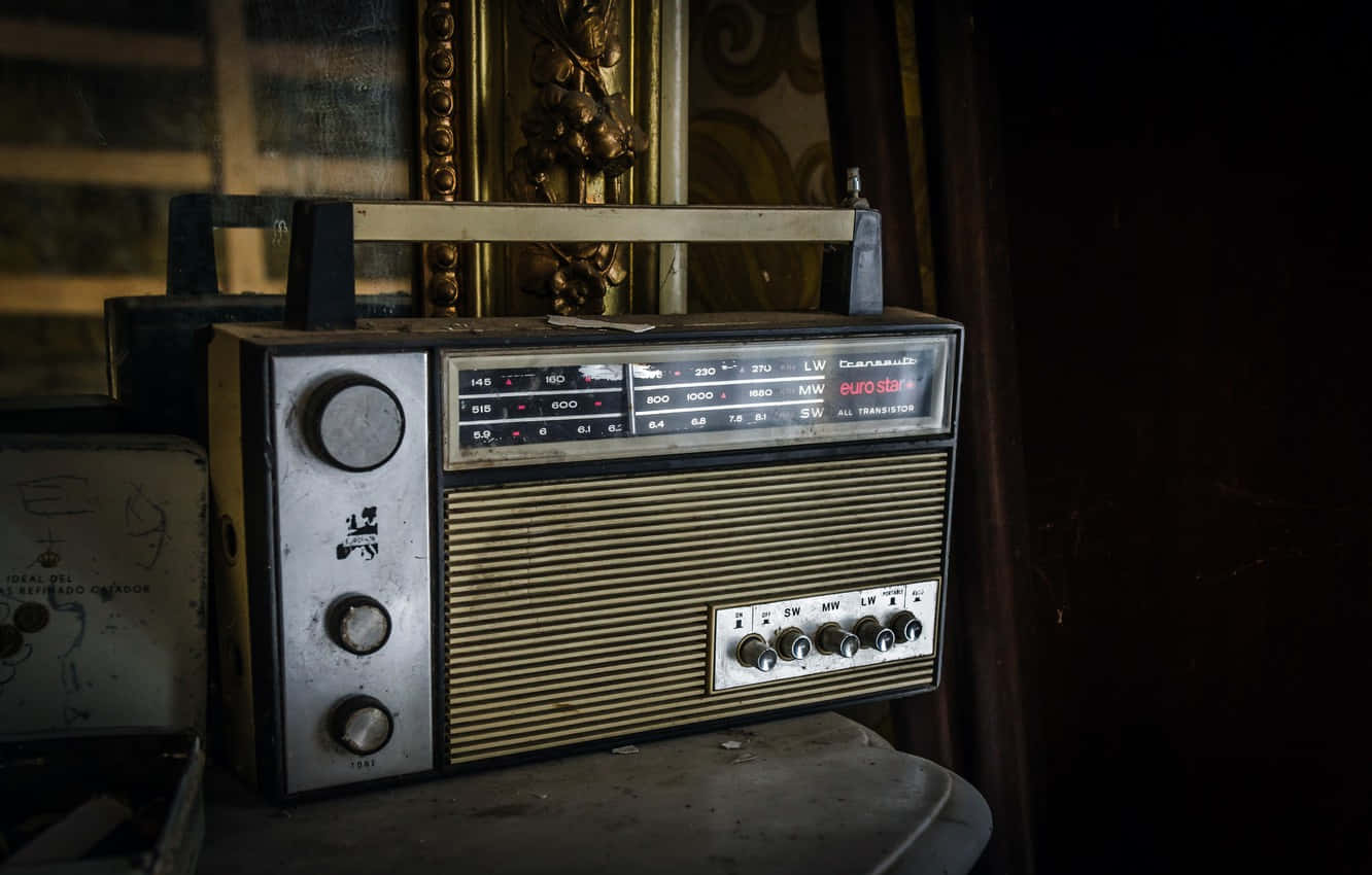 Black And Beige Radio Receiver Wallpaper