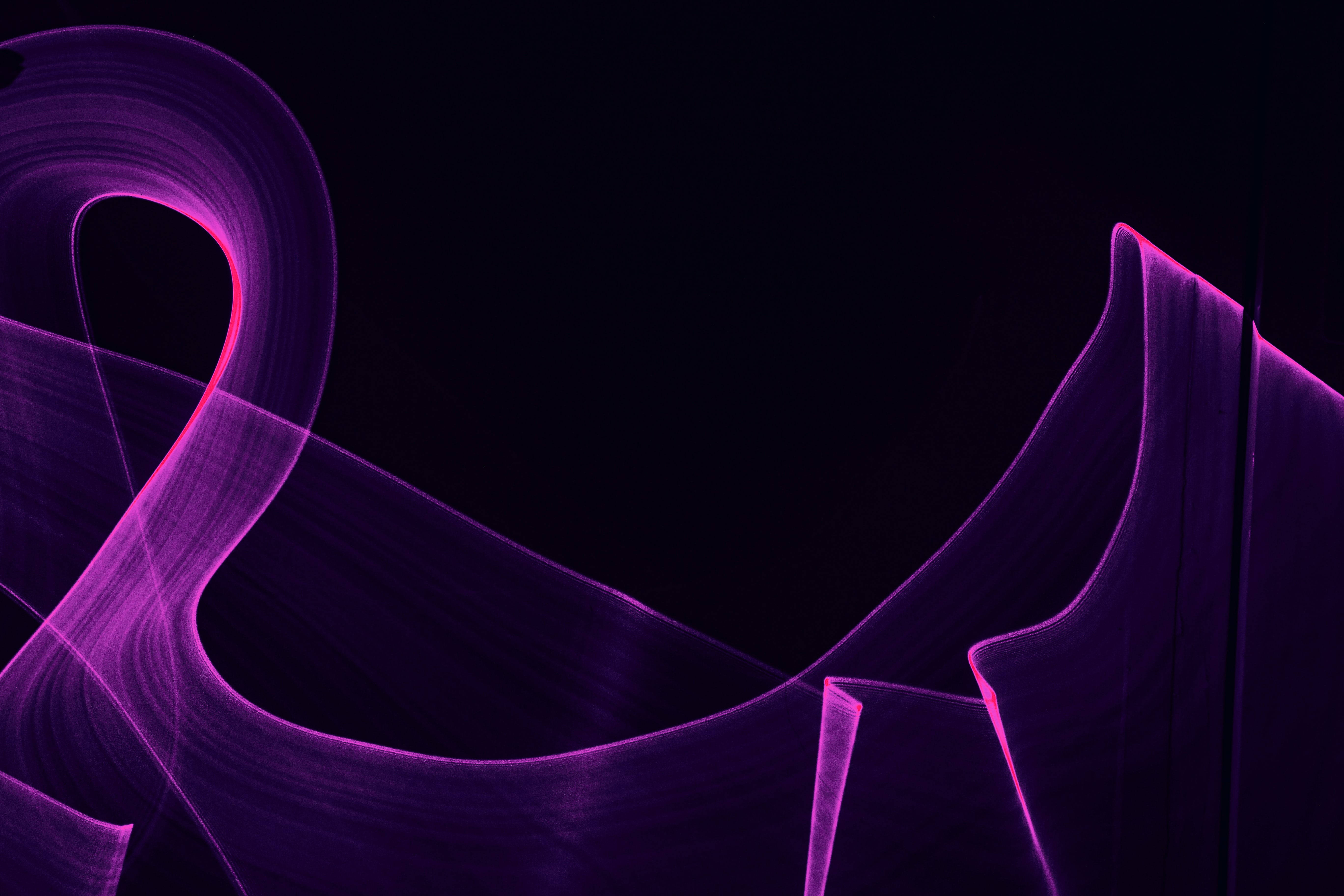 Black And Purple Lights Wallpaper