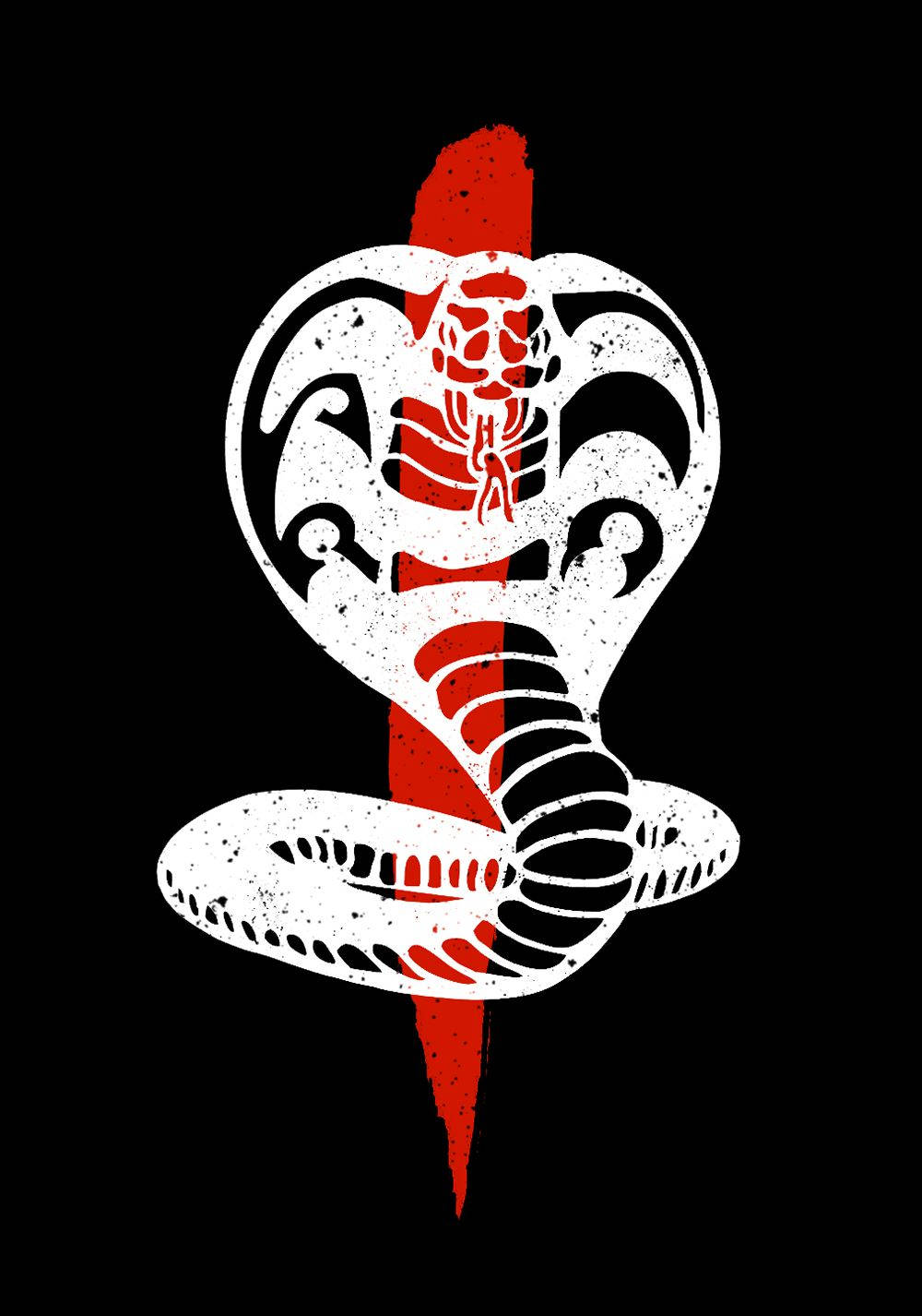 Black And Red Cobra Kai Wallpaper