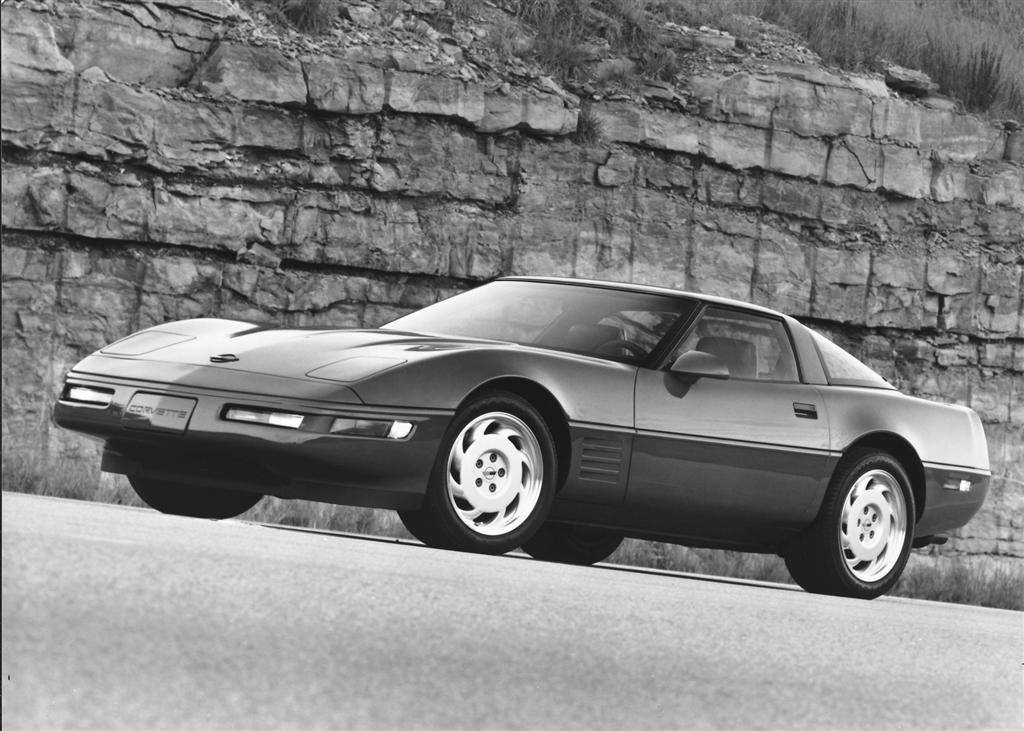 Black And White C4 Corvette Wallpaper