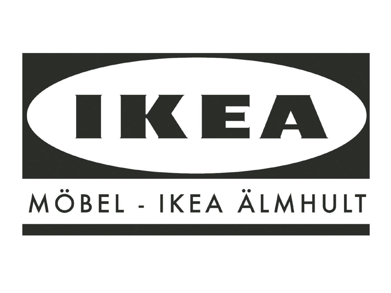 Black And White Ikea Logo Wallpaper