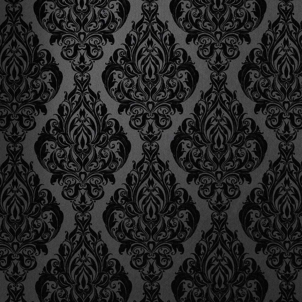 Black And White Mandala Wall Design Wallpaper