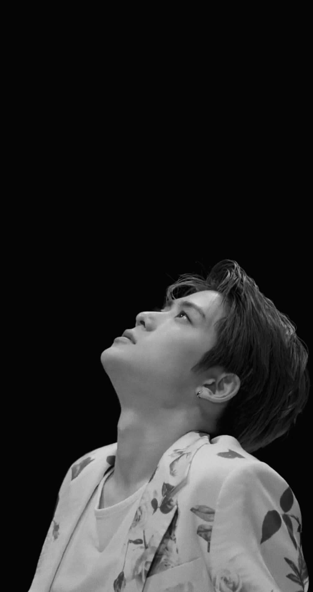 Black And White Nct Jaehyun Wallpaper