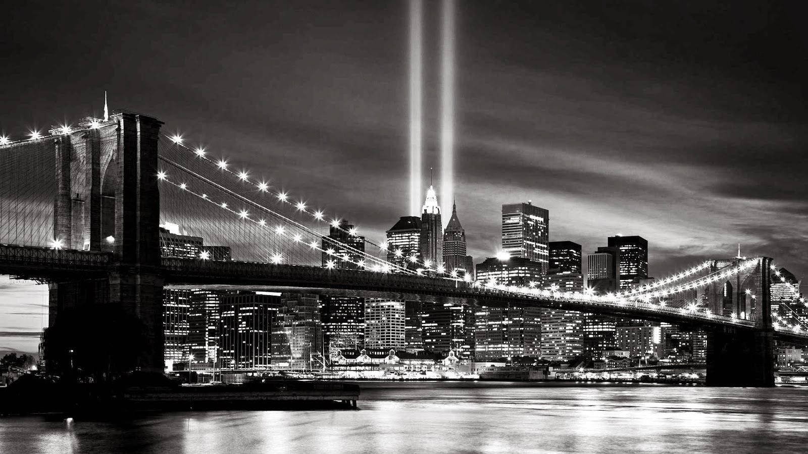 Black And White New York Skyline Wallpaper