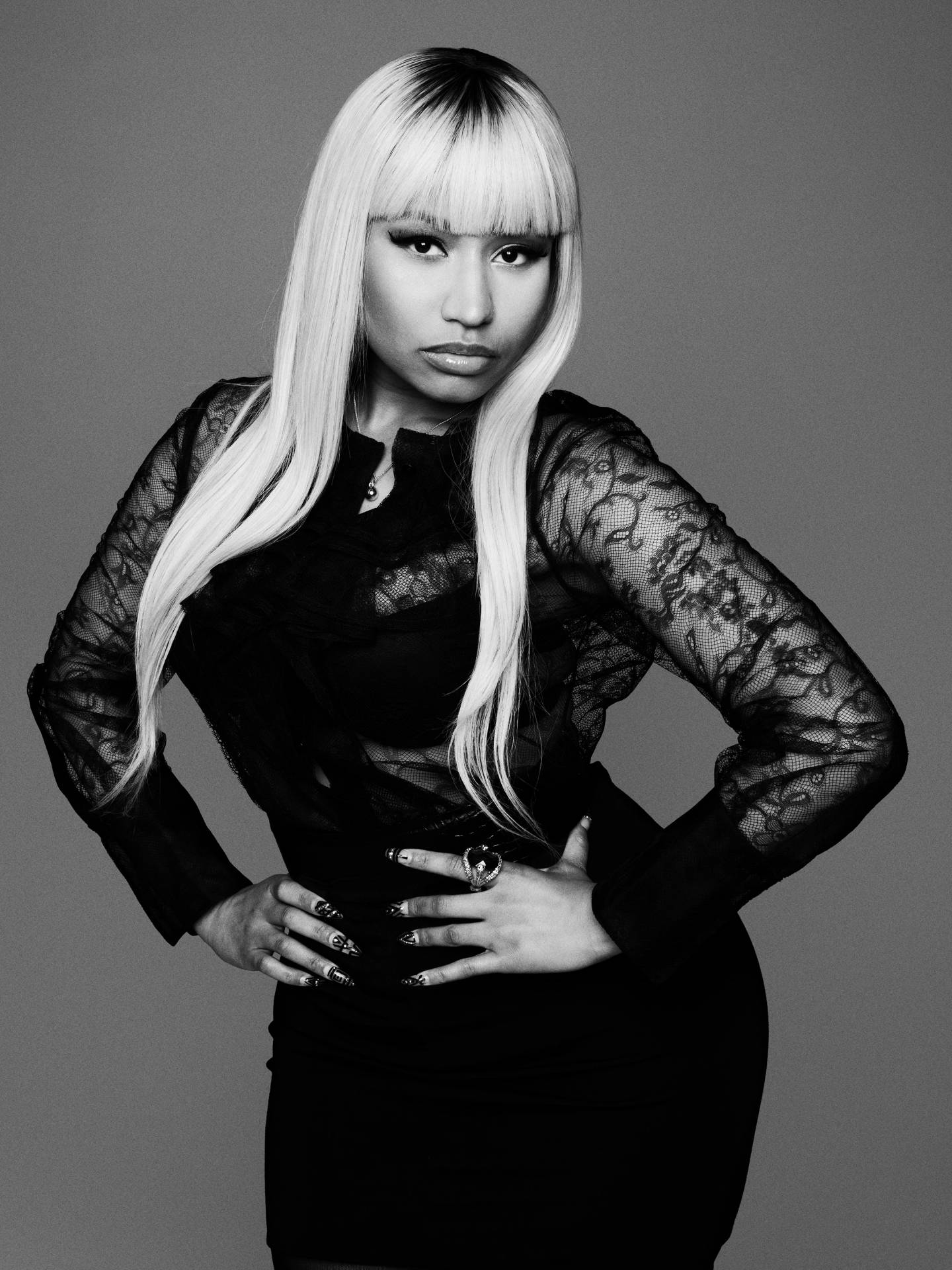 Black And White Nicki Minaj Hd Wallpaper WallpapersOK