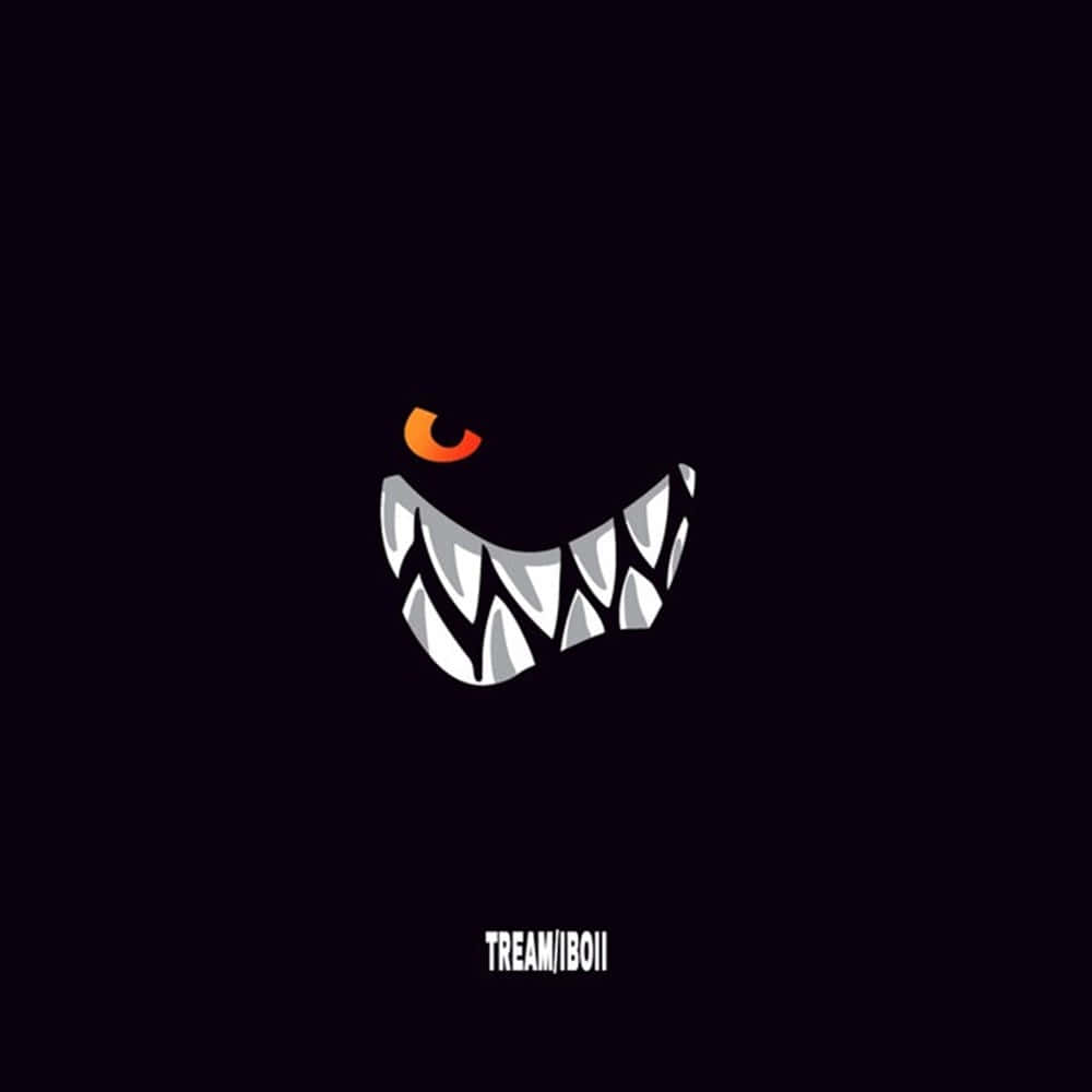 Black Angry Smile Wallpaper