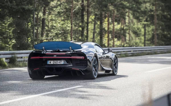 Black Bugatti Chiron 4k Wallpaper