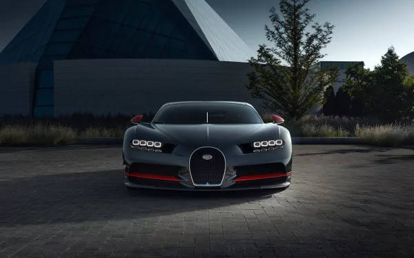 Black Bugatti Chiron In 4k Wallpaper