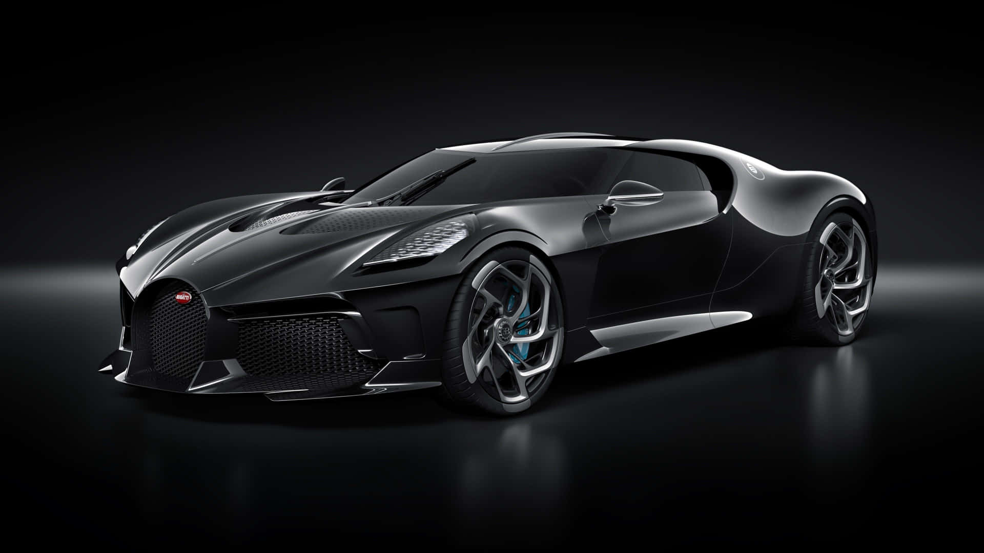 Black Bugatti Expensive Glossy Wallpaper