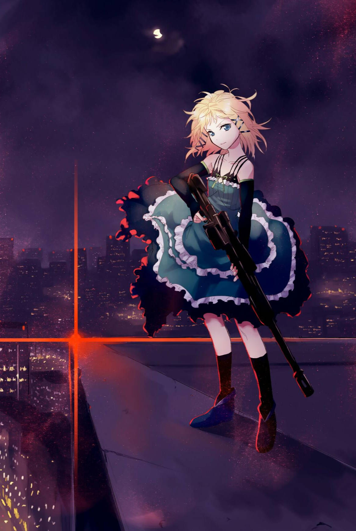 Black Bullet Tina Sprout Wallpaper