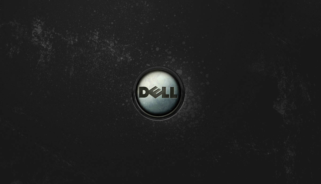 Black Dell Button Logo Wallpaper