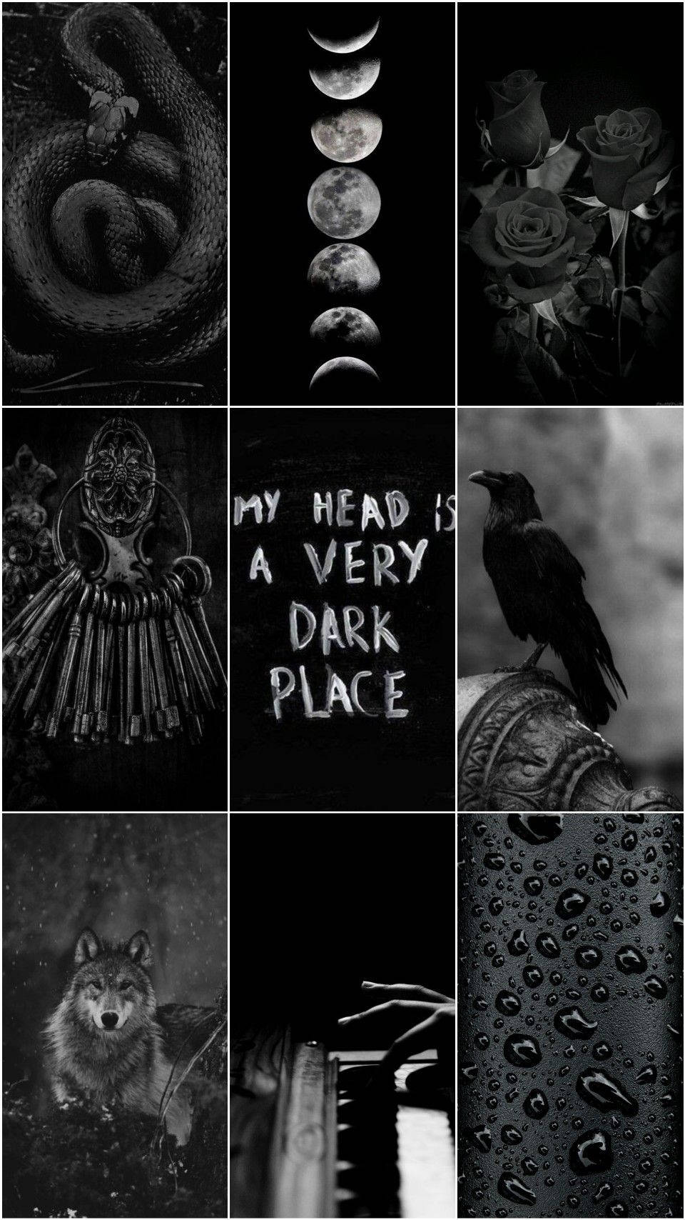 Black Emo Aesthetic Wallpaper