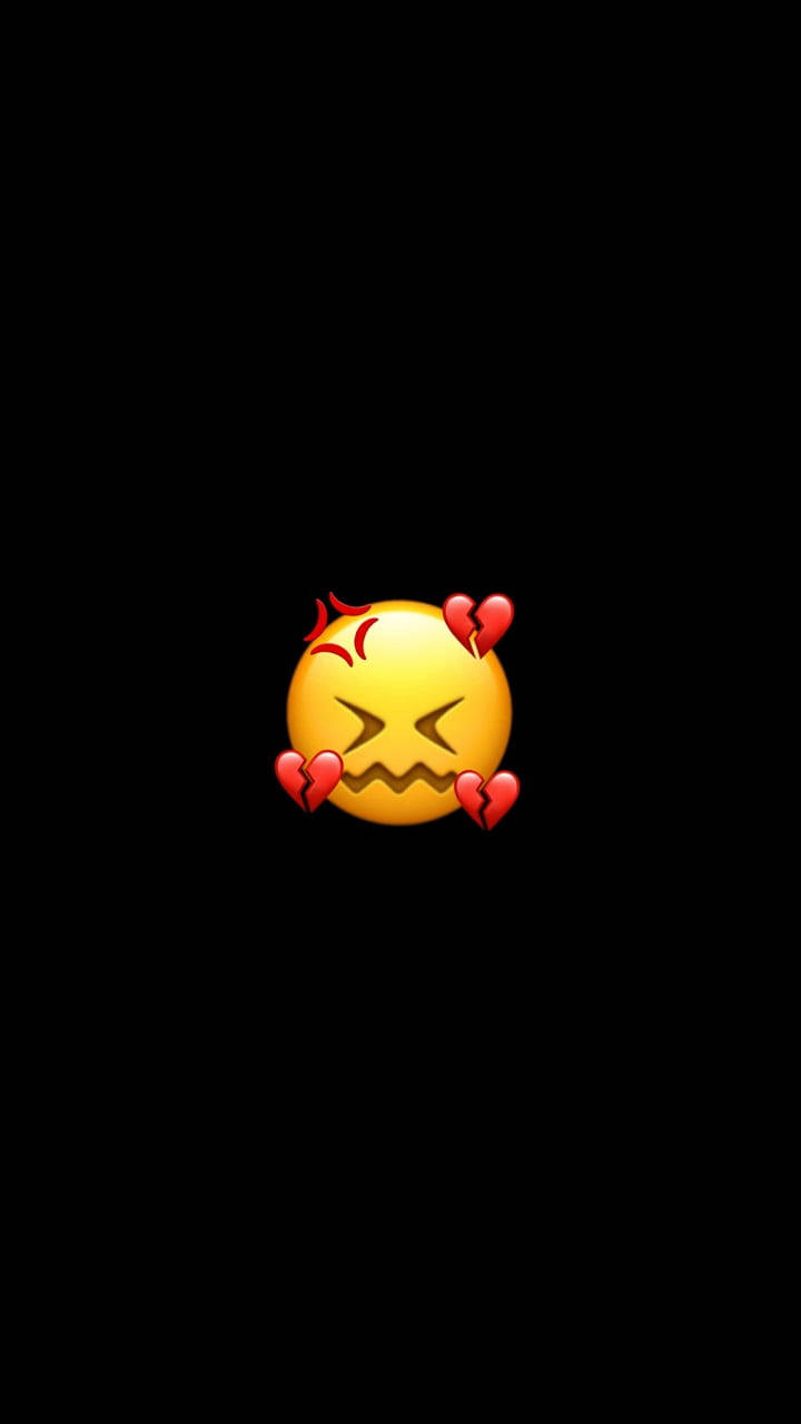 Black Emoji Emotional Wallpaper